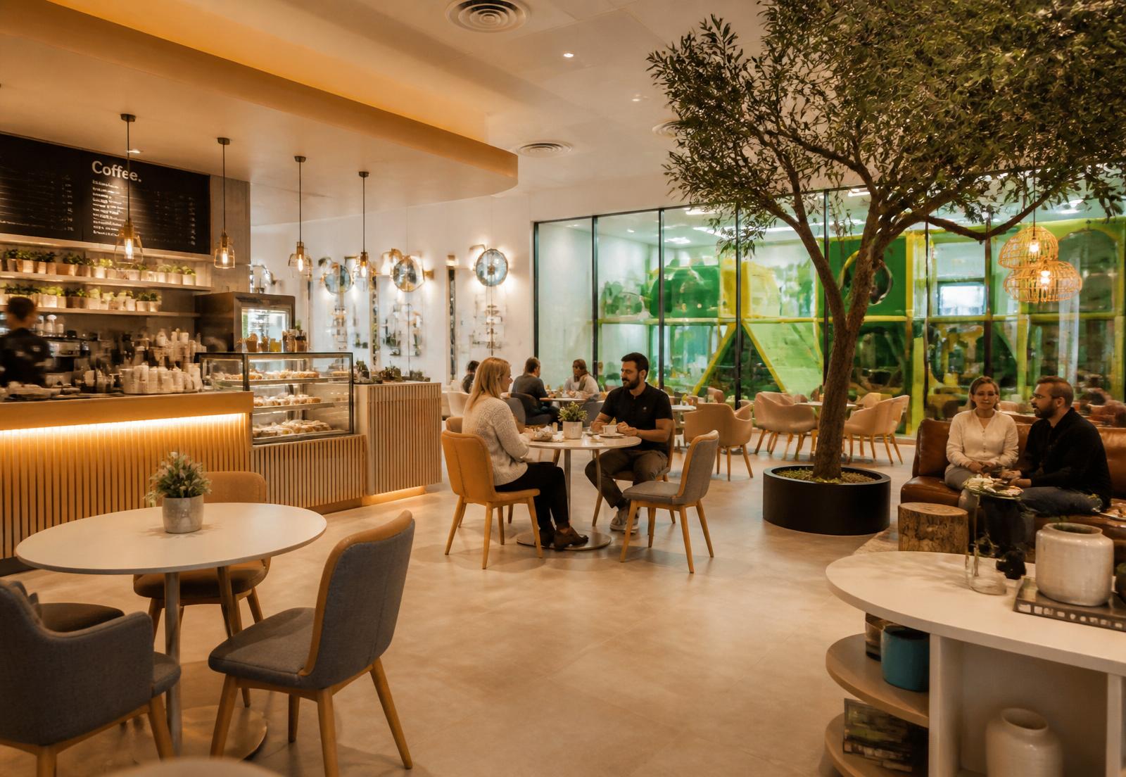 Family cafe interior